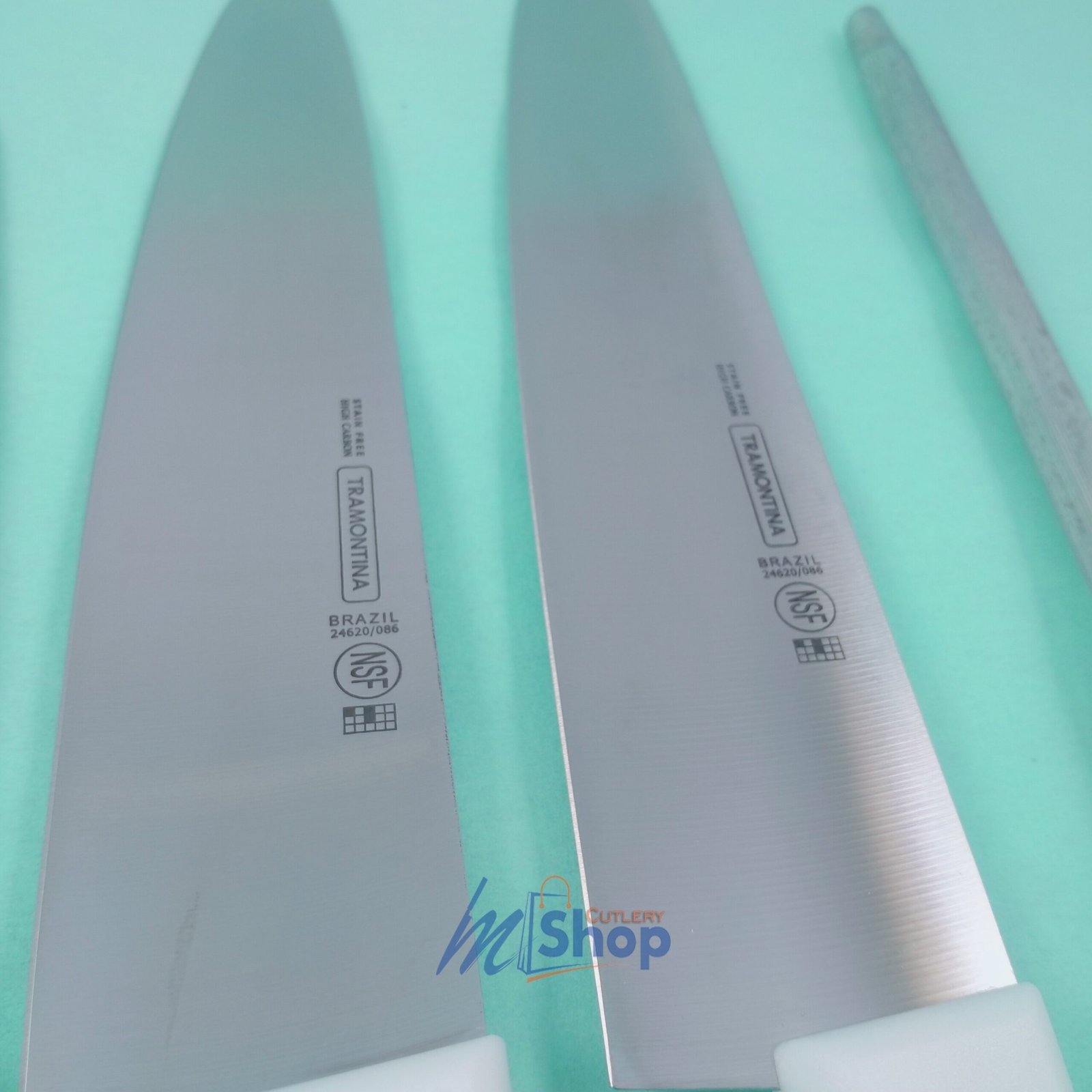 Buy a 5-piece imported white handle knife set with sharpening rod. Stain-free, razor-sharp, multipurpose for kitchen & Qurbani Eid ul Adha. Order at Mughal Cutlery. mughalcutlery.com
