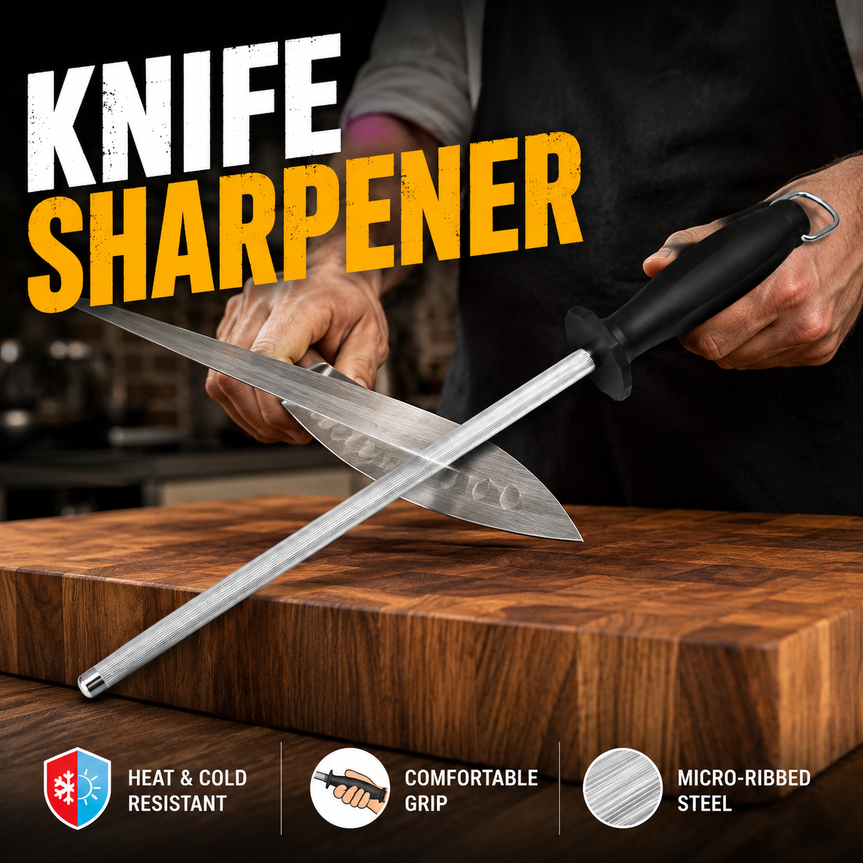 10 inches knife sharpner rod Mughal Cutlery Shop mughalcutlery.com stainless steel knife rod (5)