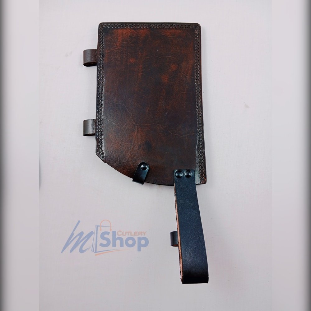 Daska Kamani Steel Toka Original Spring Steel with Honing Sharpening Rod and Leather Cover Mughal Cutlery Shop Wazirabad (9)
